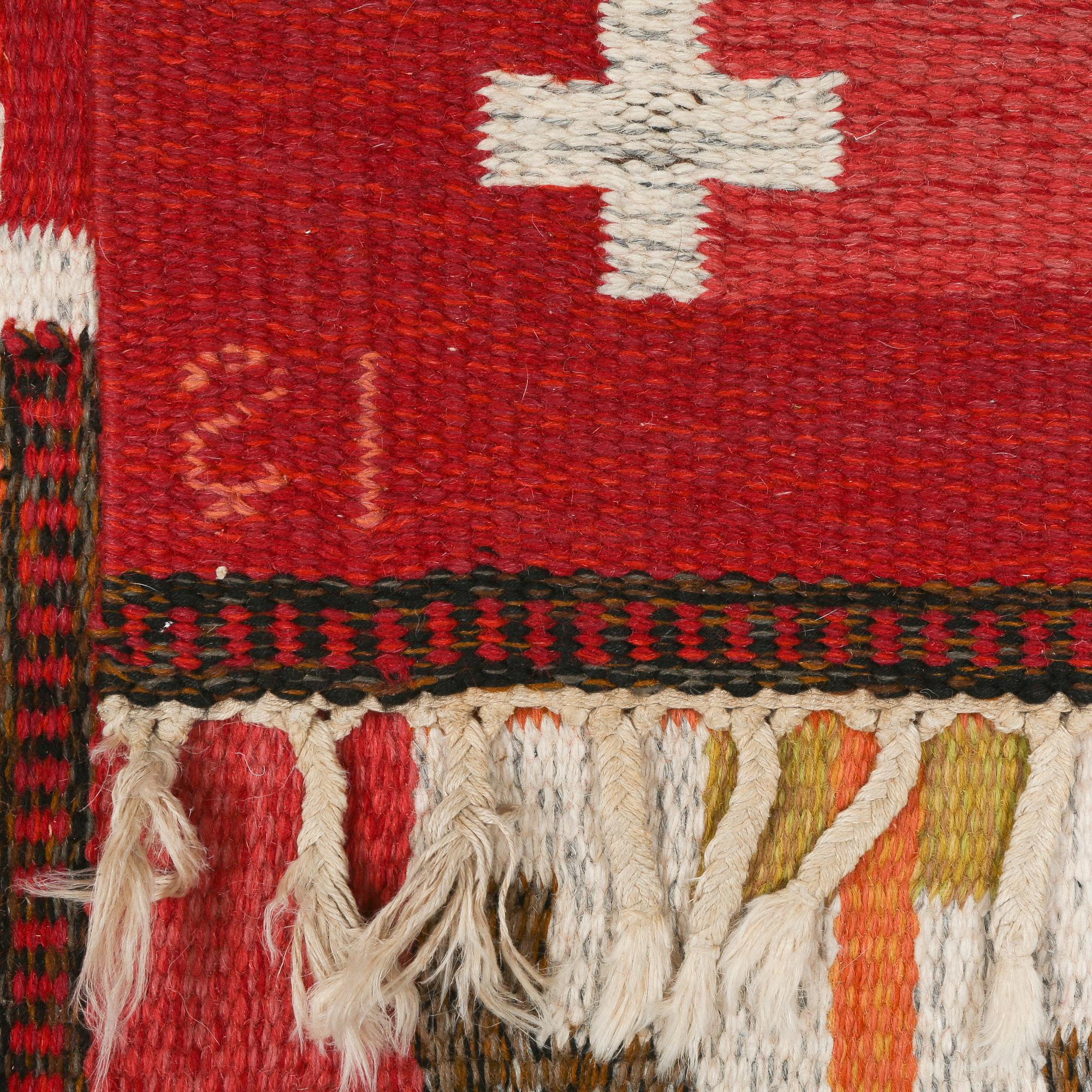 MATTA, rölakan, Ingegerd Silow, monogramsignerad, 1900-talets andra hälft, 244 x 167 cm.