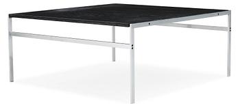 79. A Preben Fabricius & Jørgen Kastholm slate top and steel sofa table, BO-EX, Denmark.