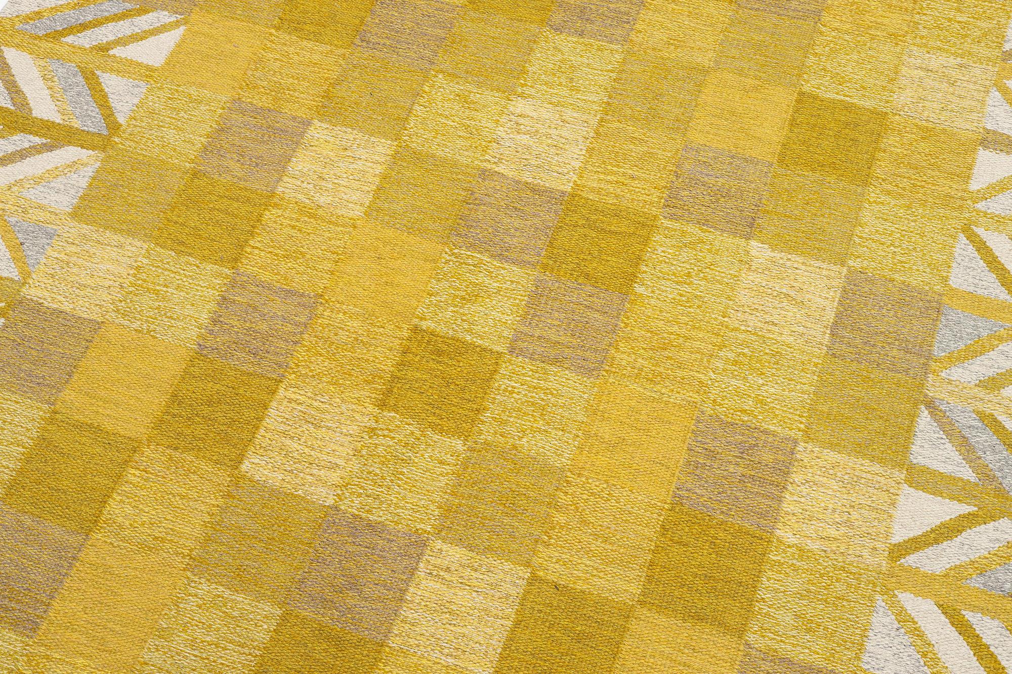 A carpet, flat weave, c. 242 x 180 cm.