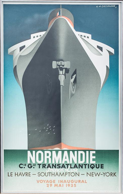 A "NORMANDIE" POSTER 1979.