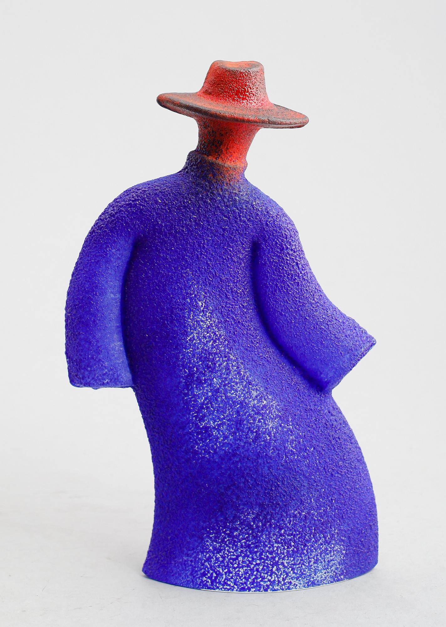 SKULPTUR, glas, Kjell Engman, Kosta Boda, signerad.