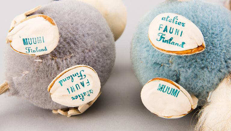 MUUMIHAHMOJA, 6 kpl, Atelier Fauni, 1950-/60-luku.