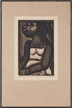 Georges Rouault · GEORGES ROUAULT, etsning. sign o numr, 70/225.