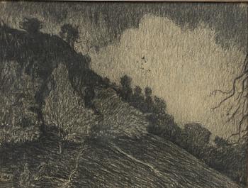 Karl Nordström, "Träd och berg".