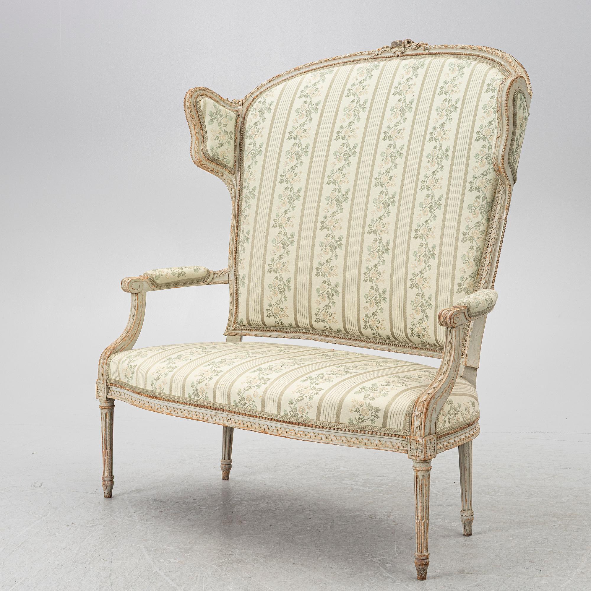 Soffa, Louis XVI-stil, 1800-tal.