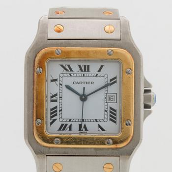 A Cartier Santos wrist watch 29x29 mm.