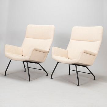 Yrjö Kukkapuro, a pair of 'Moderno L-67W' easy chairs, Lepo Oy, Finland.