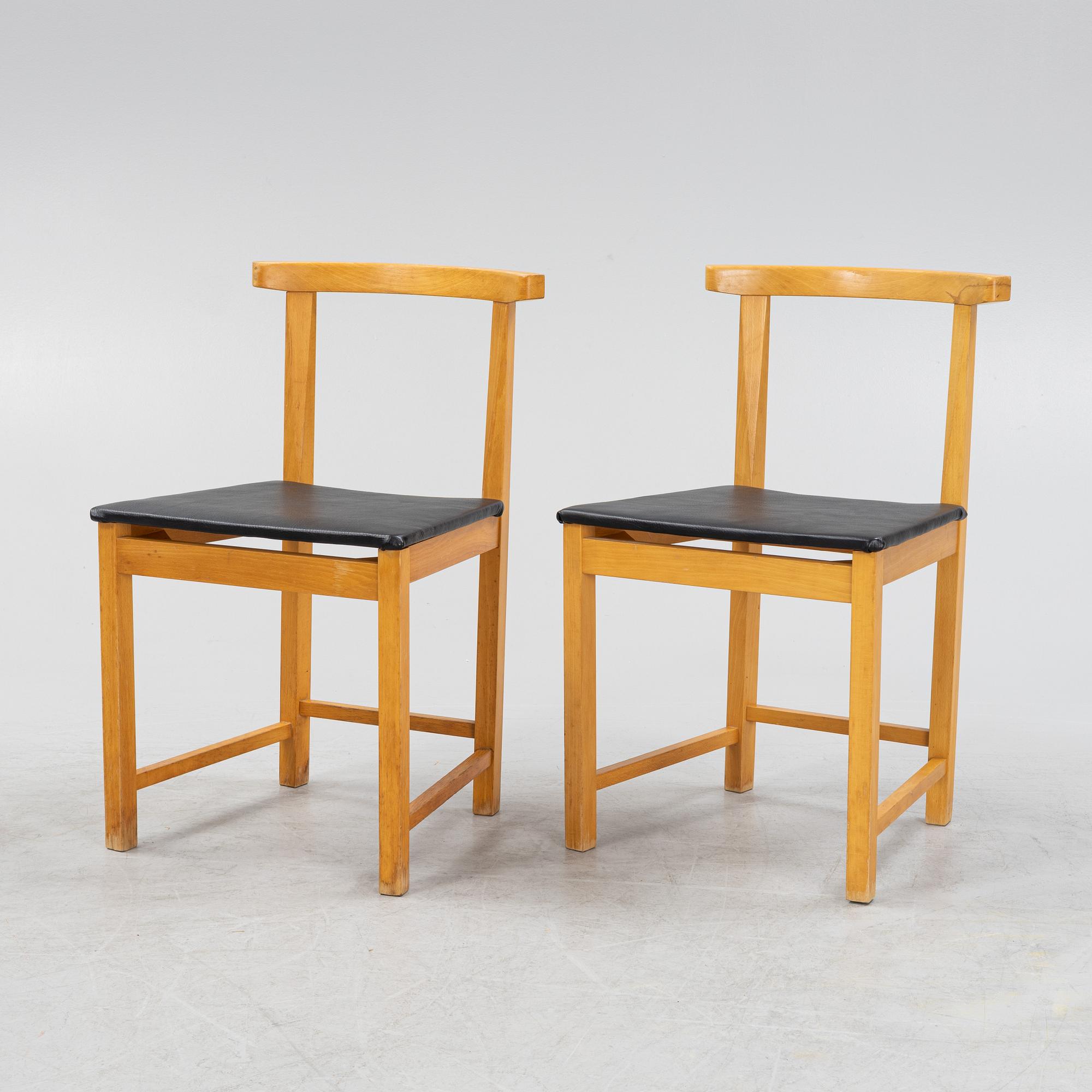 Hans Kempe & Lars Erik Ljunglöf, five versions of model 'HI-28' chairs, Hi Gruppen, second half of the 20th century.