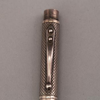 A second half of the 20th century sterling silver pen by Torsten Thorup for Georg Jensen, Denmark.