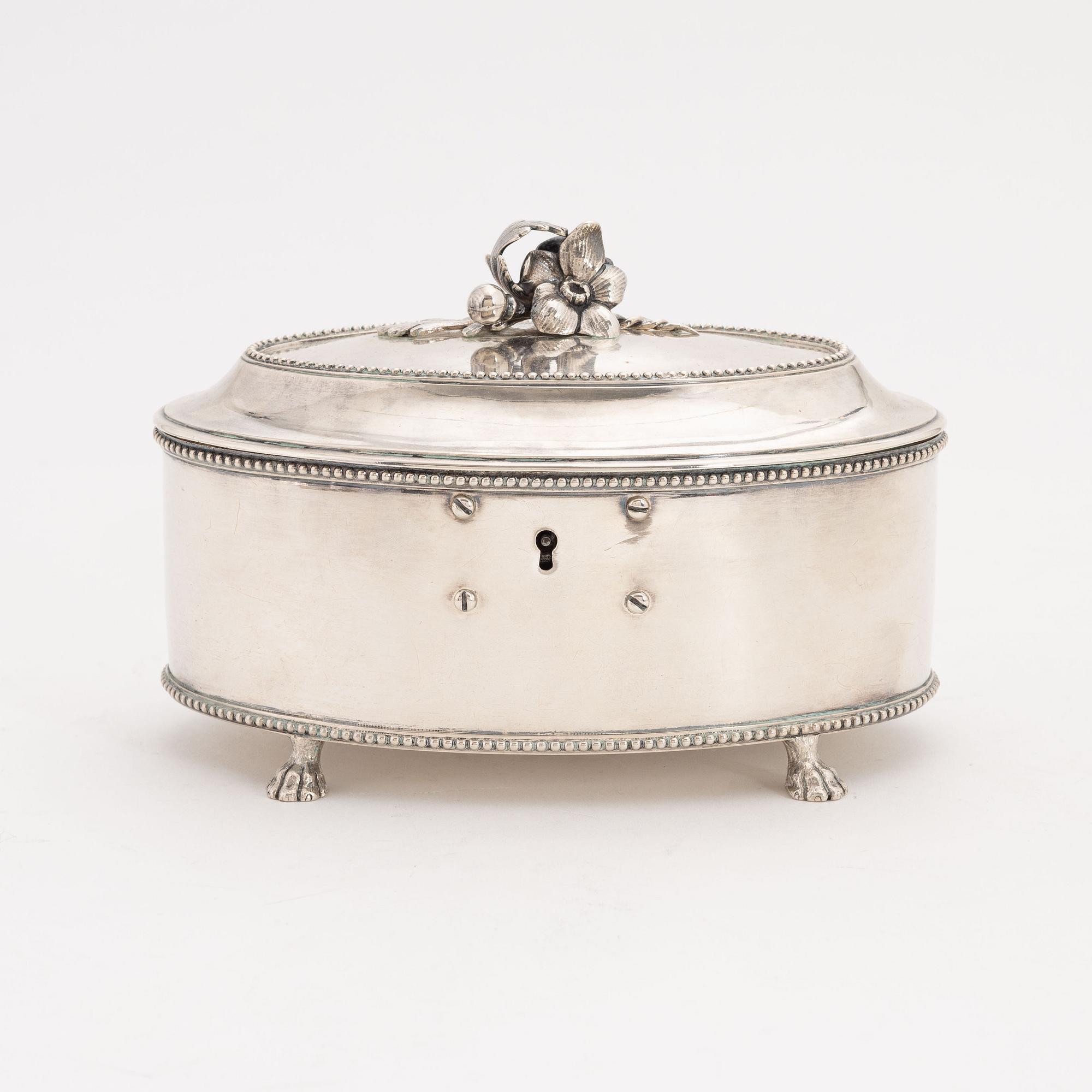 Arvid Floberg, sockerskrin, silver, Stockholm 1791.