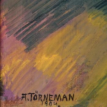 Axel Törneman, "Självporträtt med cigarett".