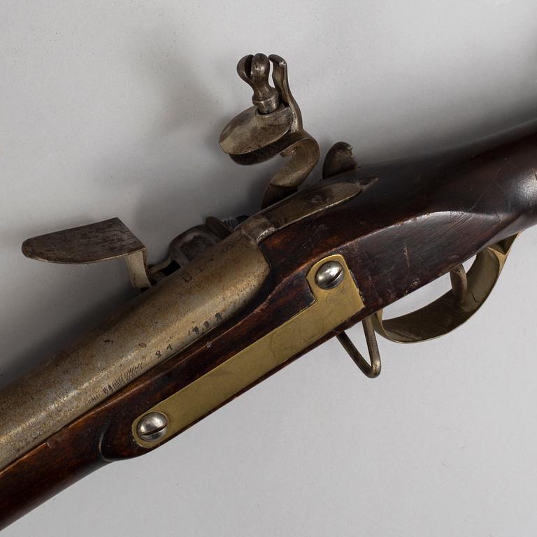 A Swedish flintlock musket.