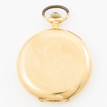 Fickur, 18k guld, savonett, 53 mm.