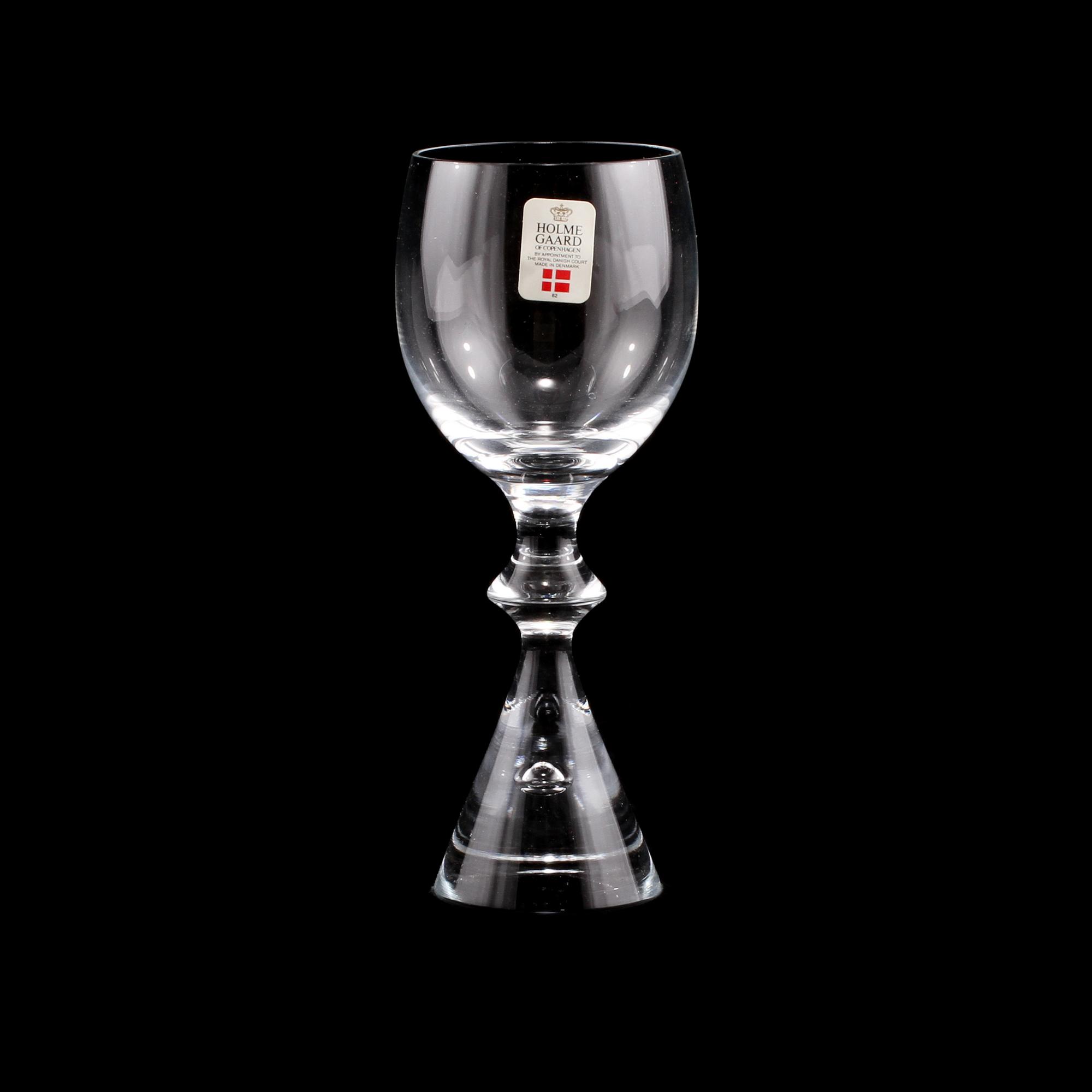 PORTVINS-/SHERRYGLAS, 12 st, "Prince", Holmegaard, 1900-talets andra hälft.