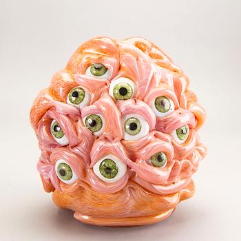 Ludvig Löfgren, a signed and datd 2016 unique glass sculpture.