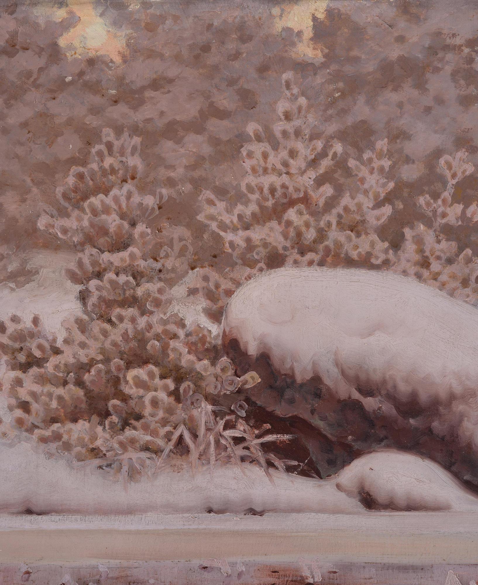 Gustaf Fjæstad, Rimfrost över frusen sjö.