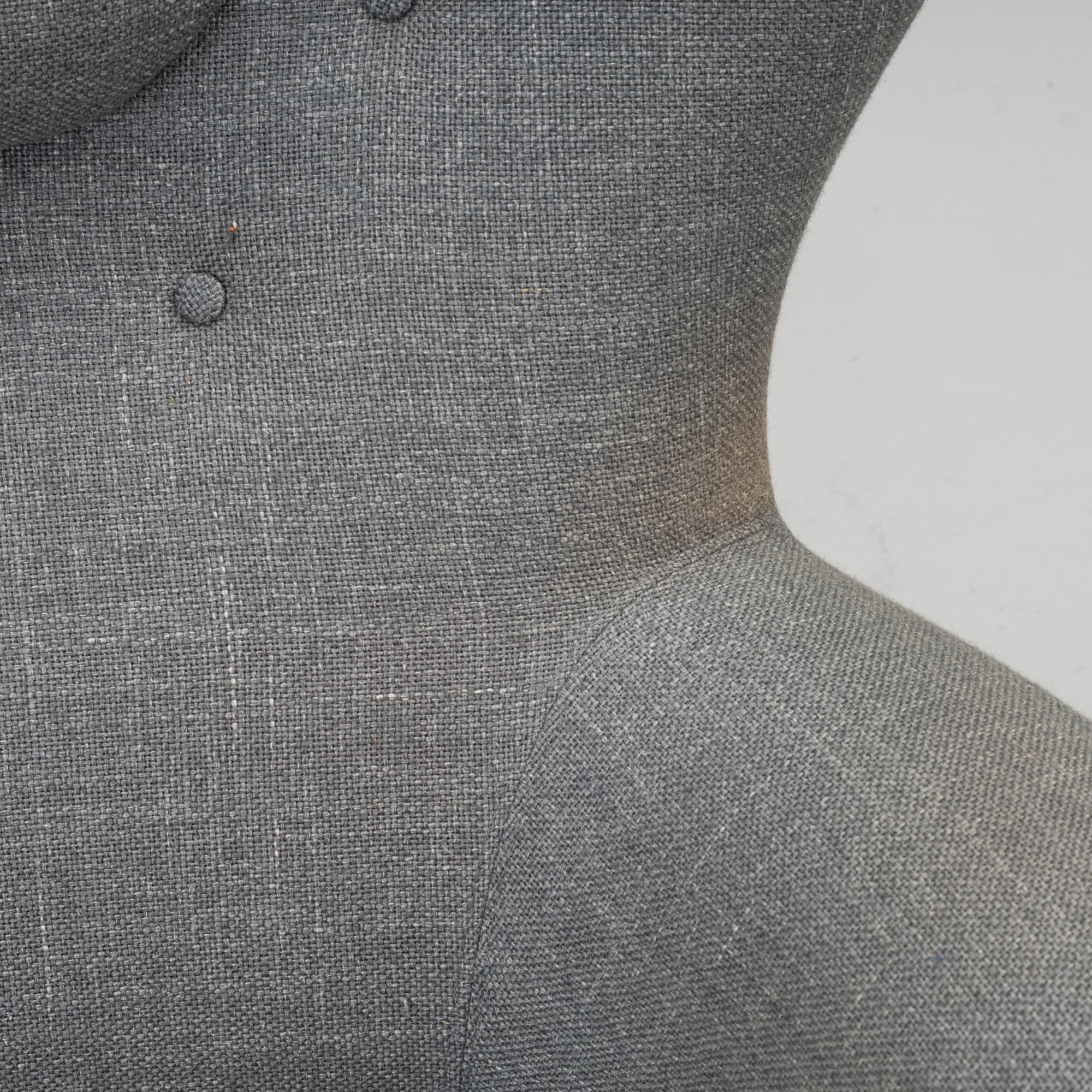 Carl Malmsten, armchair with footstool, "The Giant Toad", O. H. Sjögren, Tranås, 2014.