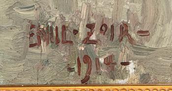 Emile Zoir, Still life with flowers.