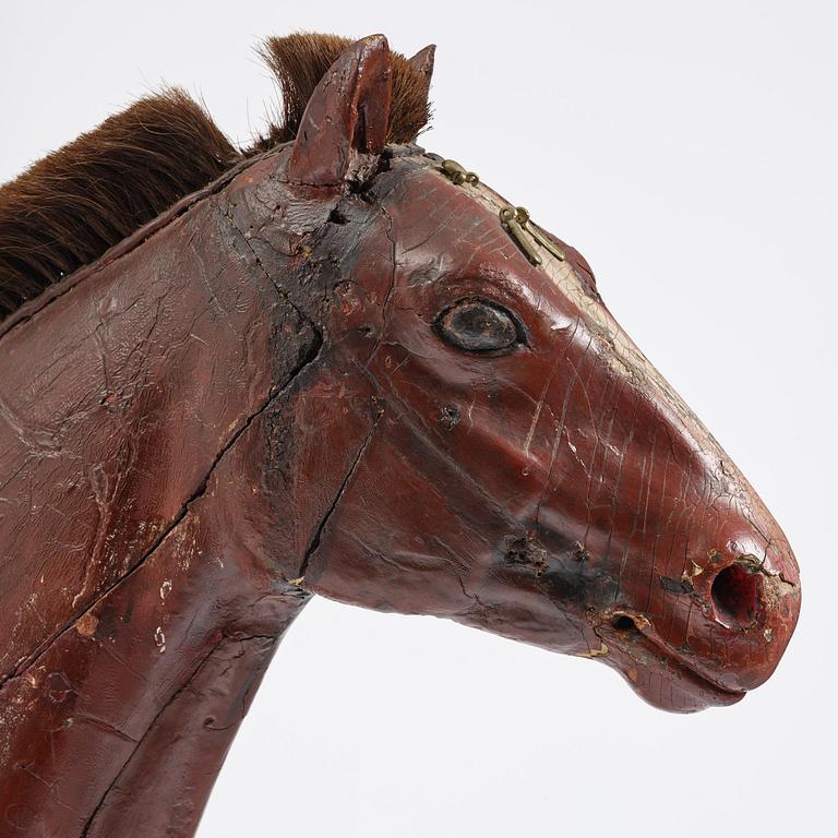A presumably Russian model of a horse, 19th century.