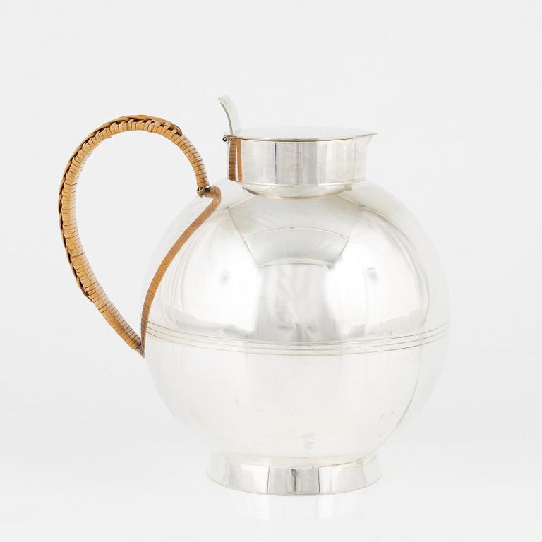 Sylvia Stave, a silver plated pitcher, CG Hallberg, Stockholm 1930s.
