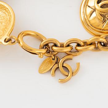 Chanel, a gold tone bracelet, 1990-1992.