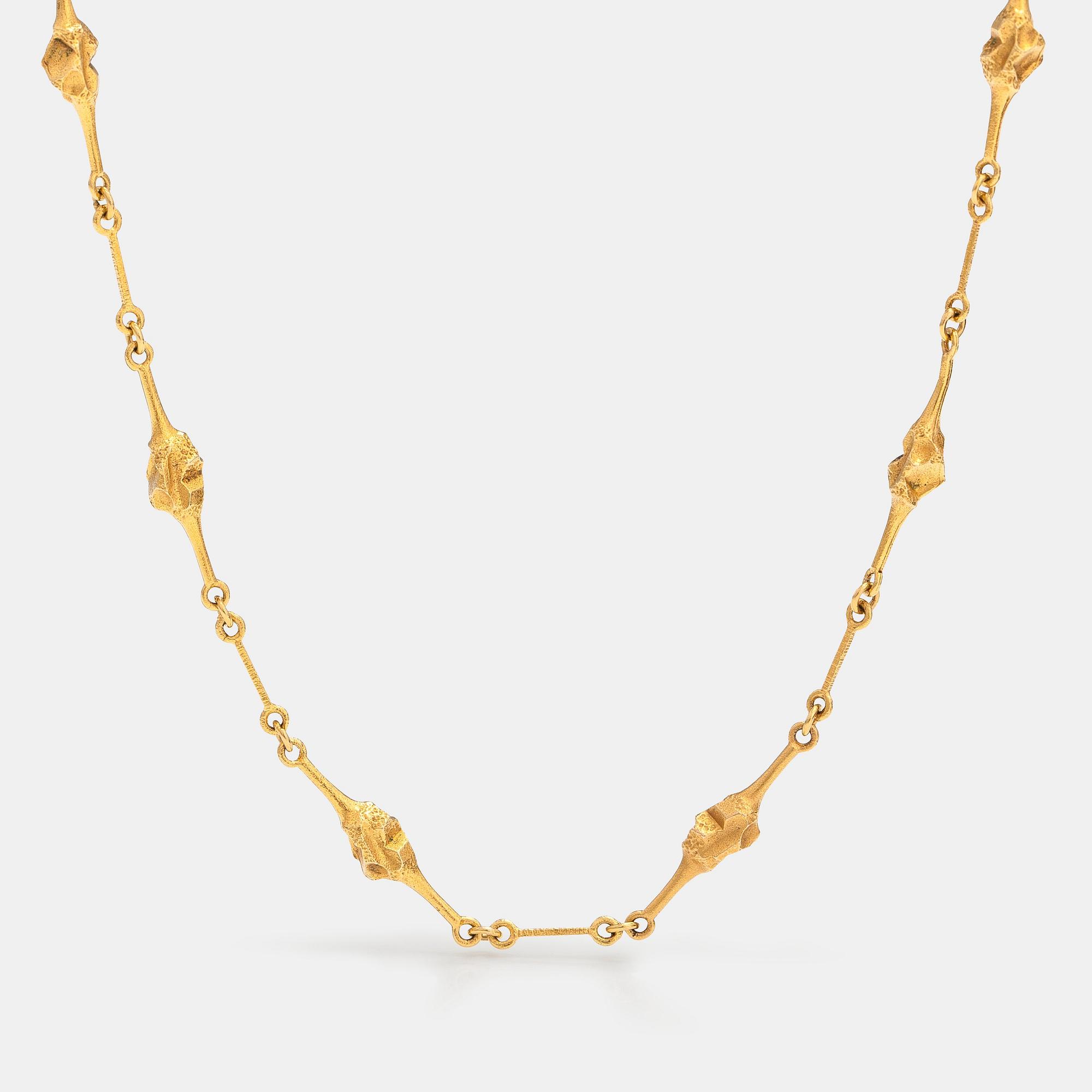 Björn Weckström, A 14K gold necklace "Nugget ". Lapponia 1997.