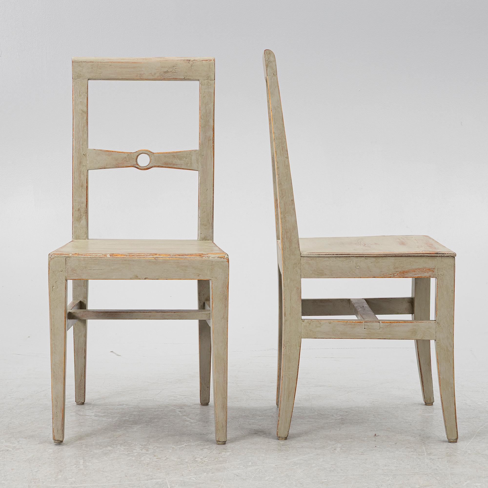 Chairs, 6 pcs, early 20th century.