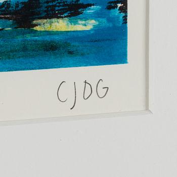 CARL JOHAN DE GEER, lithograph in colours, signed 17/295.