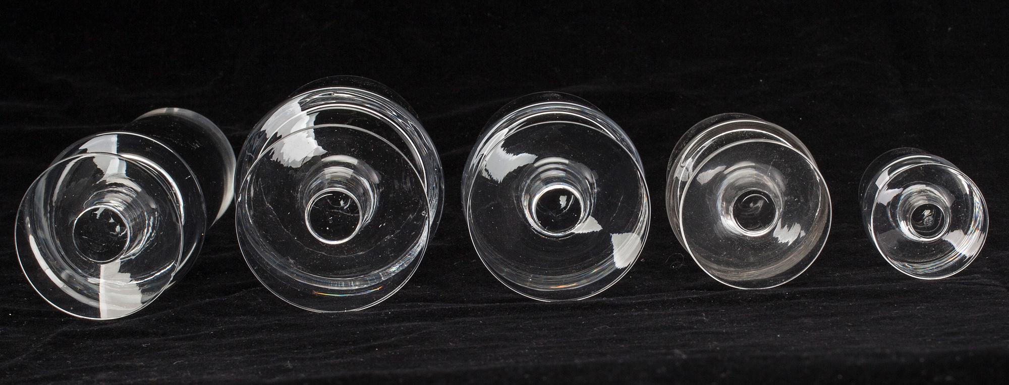 GLASSERVIS, 40 delar, "Marski" Tapio Wirkkala.