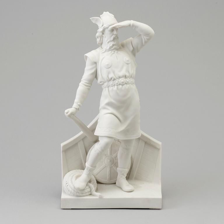 A Gustafsberg bisquit figure of a 'Wiking', 1920's.