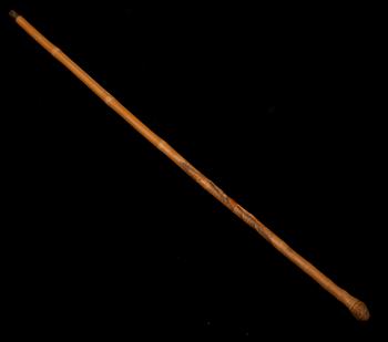 PROMENADKÄPP, bambu, Kina sekelskiftet 1800/1900.