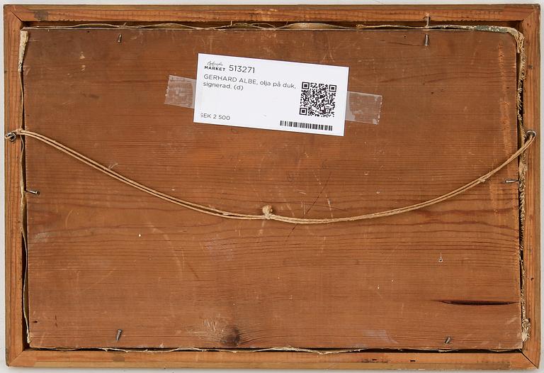 GERHARD ALBE, olja på duk, signerad.