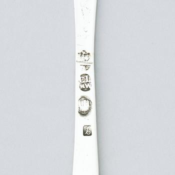 Sked, silver, Köpenhamn mellan 1717-1729, oidentifierad mästare.