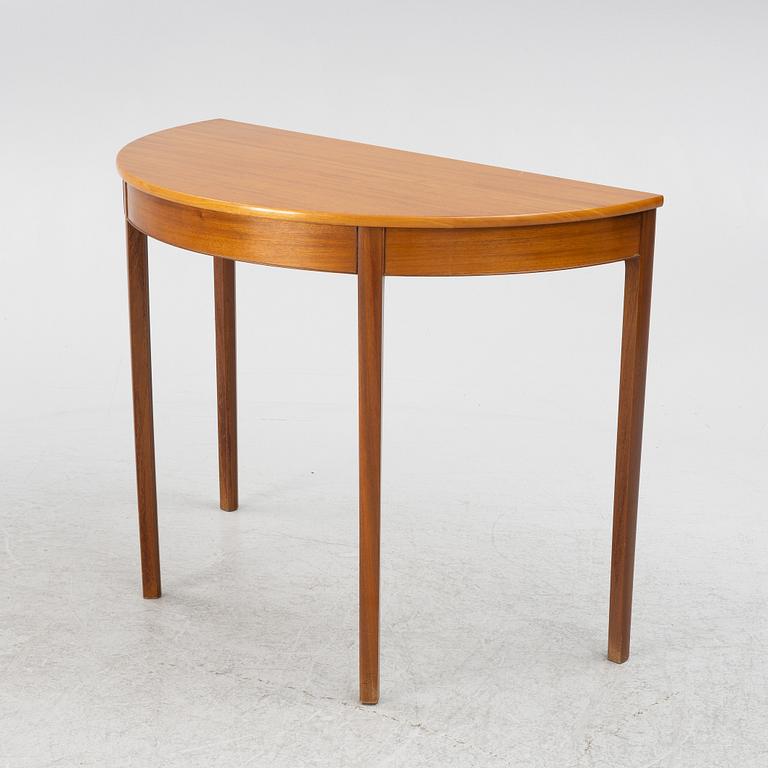 Ole Wanscher, attributed to. A Demi-Lune Table, A.J. Iversen, Denmark, mid-20th century.