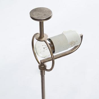 Futurum, probably designed by Margareta Köhler, a nickel plated floor lamp, Stockholm ca 1938.