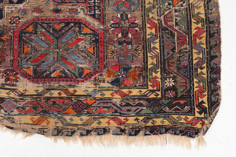 An antique Soumak carpet, East cucasus, c 320 x 210 cm.