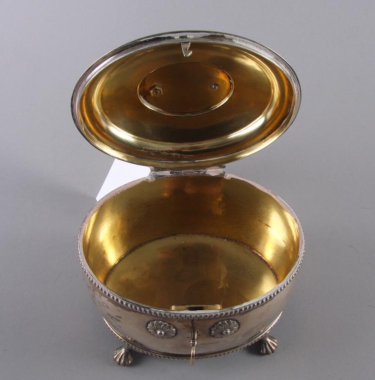 SOCKERSKRIN, silver, GAB, Stockholm 1918.