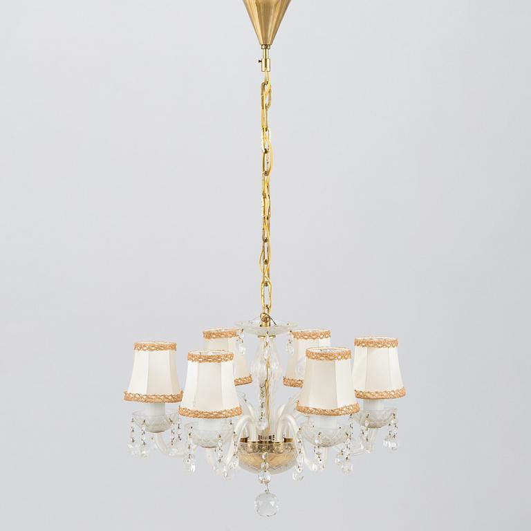 Chandelier, later half of the 20th century.