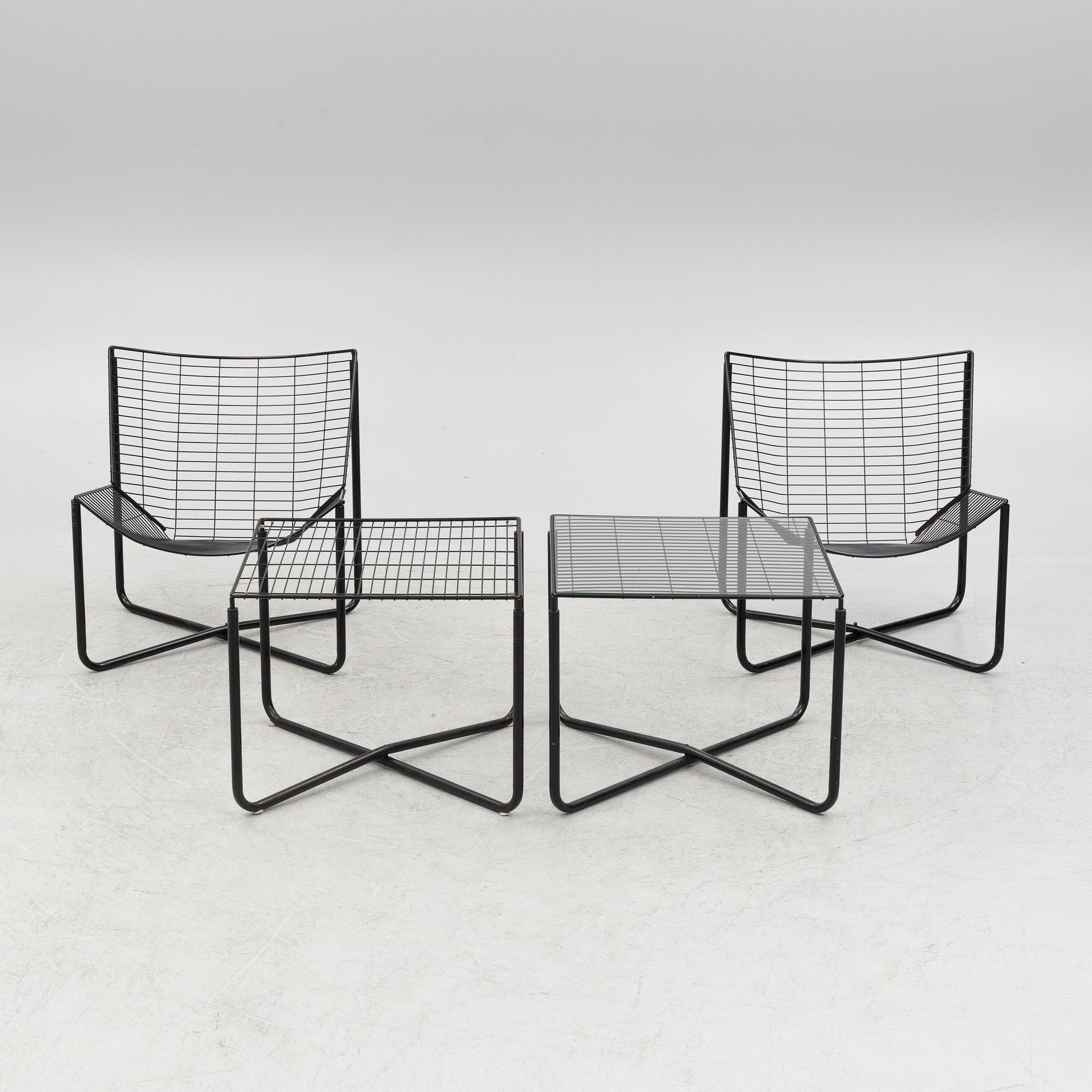 Niels Gammelgaard, a pair of 'Järpen' armchairs and tables, IKEA.