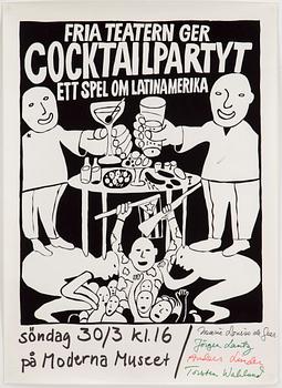 POLITISK KONST, 4 posters, 1960 - 70 -tal.