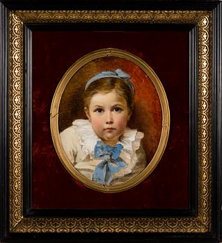 NIKOLAY EFIMOVICH RACHKOV, GIRL WITH A BLUE BOW.