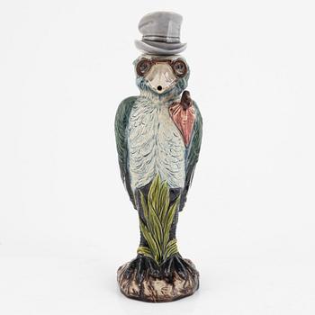 Richard M. Krause, a majolica bottle, late 19th century.