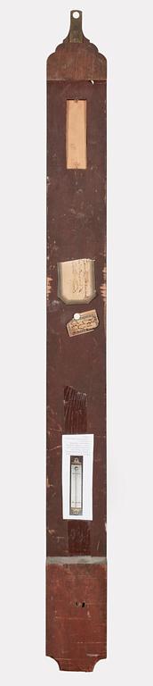 BAROMETER, Johan Gustaf Hasselström, märkt IGH, omkring sekelskiftet 1700/1800.
