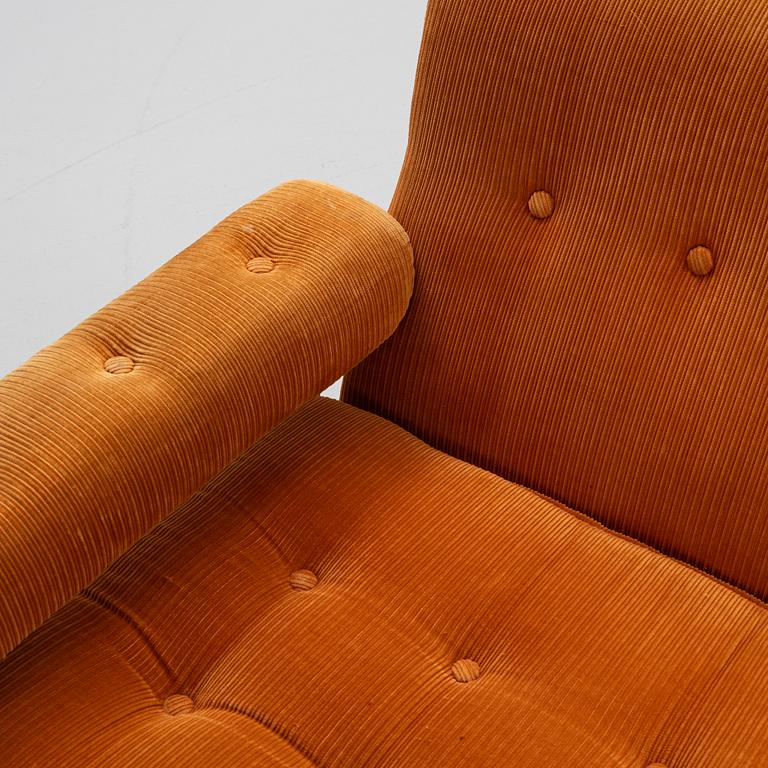 Four sofa modules/lounge chairs, 'Komfor', IKEA, Sweden, 1970's.