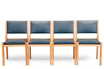 384. Alvar Aalto, A SET OF FOUR CHAIRS, No 611.