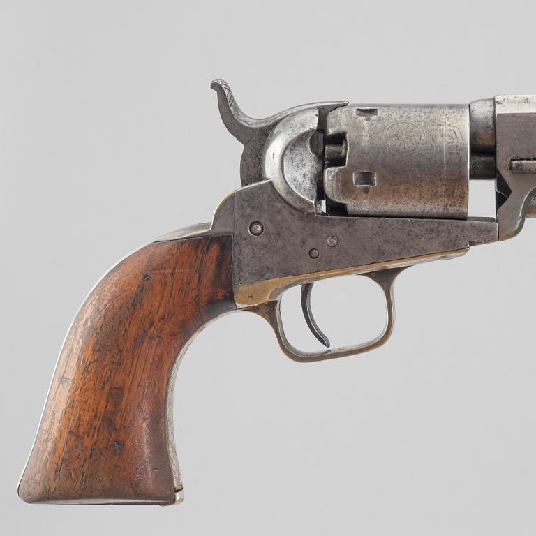 Percussion revolver, Colt Pocket, USA, 1850.