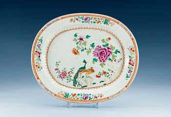 1574. STEKFAT, kompaniporslin. Qing dynastin,  Qianlong (1736-95).