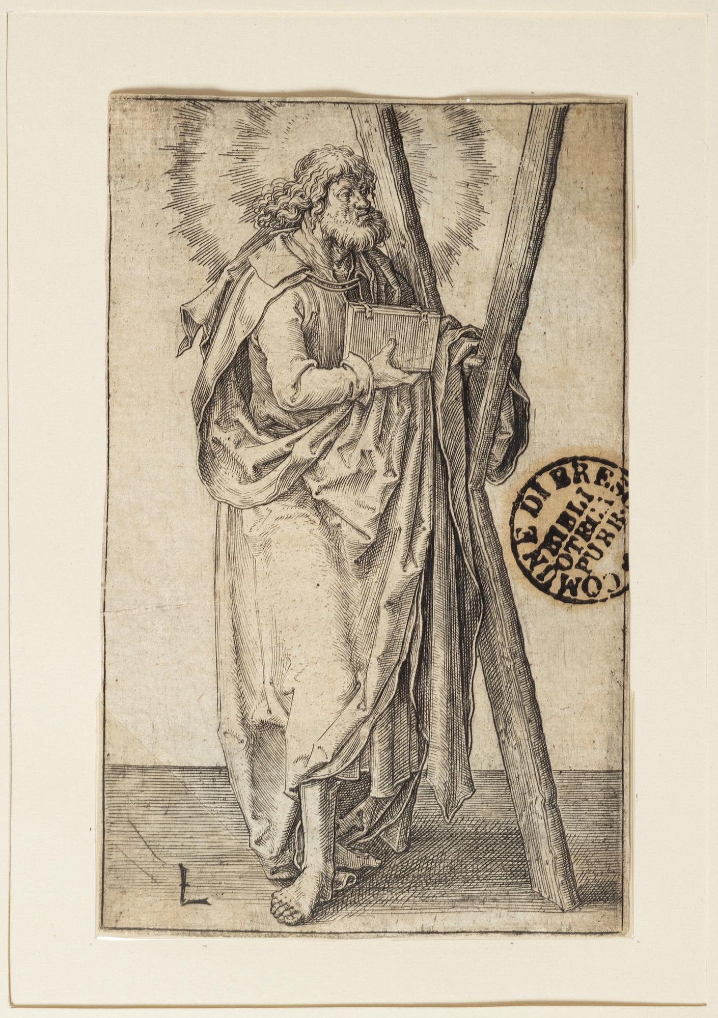 Lucas van Leyden, The Evangelist John from The Four Evangelists, The Apostels Andreas and Johannes from Christ and the Apostles.
