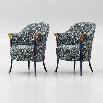 Umberto Asnago, armchairs, a pair, “Progetti”, Giorgetti, 2000s.
