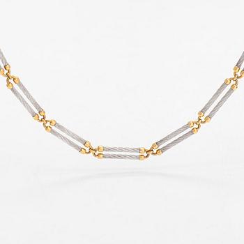 Halsband, "Force 10", 18K guld och stål. Fred, Paris 1980-tal.